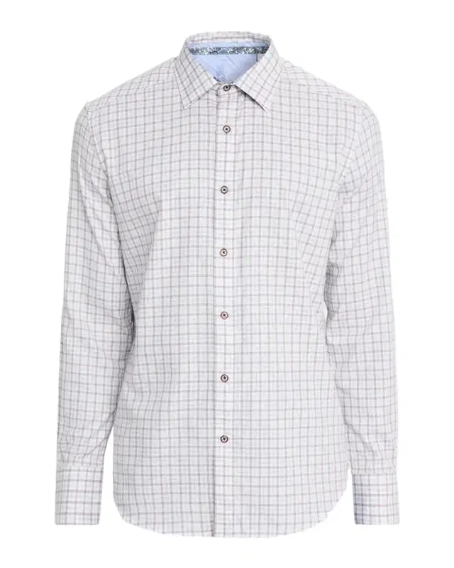 Men's Darrington Mini-Check Cotton Button-Down Shirt