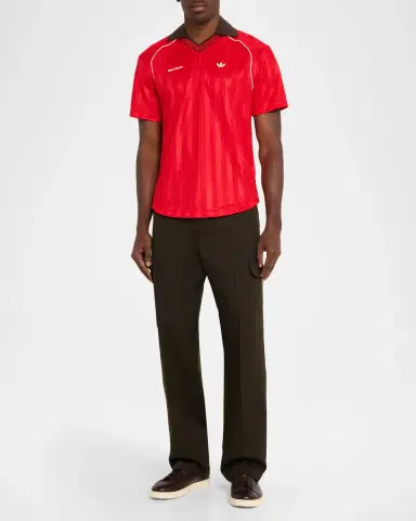Adidas x Wales Bonner Men's Jacquard Football T-Shirt | Thumbnail 2