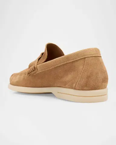 BALLY Men's Sullivan Suede Penny Loafers | Thumbnail 3 BALLY Men's Sullivan Suede Penny Loafers | Thumbnail 3