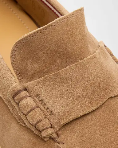 BALLY Men's Sullivan Suede Penny Loafers | Thumbnail 4 BALLY Men's Sullivan Suede Penny Loafers | Thumbnail 4