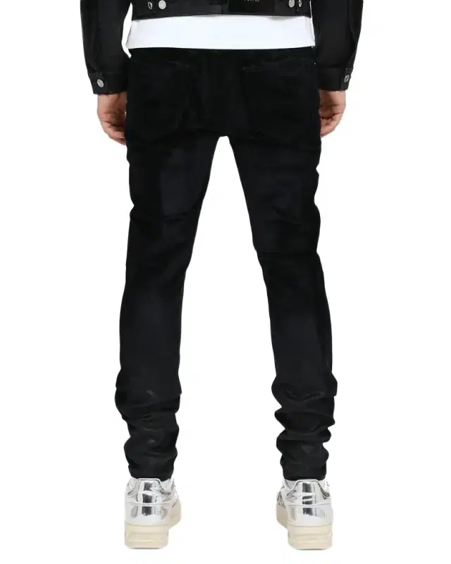 Men 's Skinny Flock Dipped Jeans