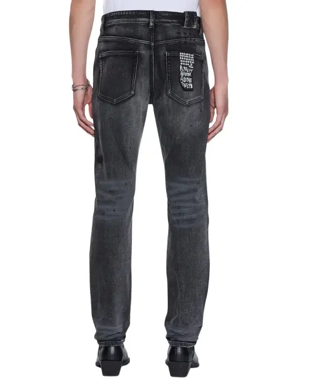 Men 's Chitch Carbon Black Slim Jeans