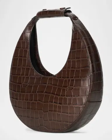 Staud Moon Croc-Embossed Leather Tote Bag | Thumbnail 3
