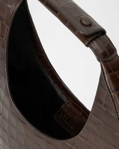 Staud Moon Croc-Embossed Leather Tote Bag | Thumbnail 4