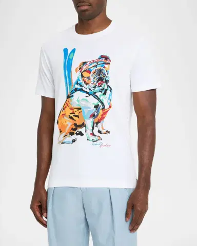Robert Graham Men's Ski Graham Cotton T-Shirt | Thumbnail 3
