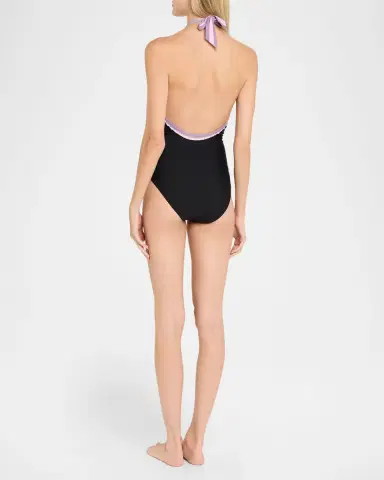 Johnny Was Baccara Halter One-Piece Swimsuit | Thumbnail 2 Johnny Was Baccara Halter One-Piece Swimsuit | Thumbnail 2