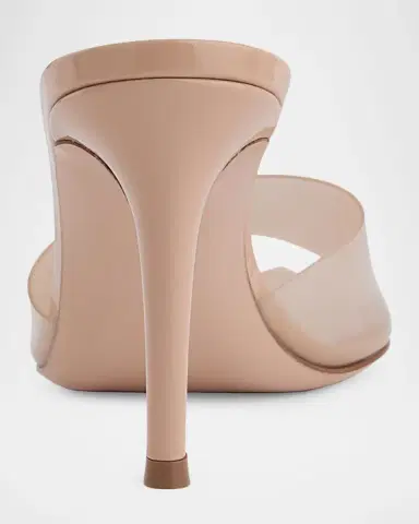 Gianvito Rossi Elle Transparent Mule Sandals | Thumbnail 3