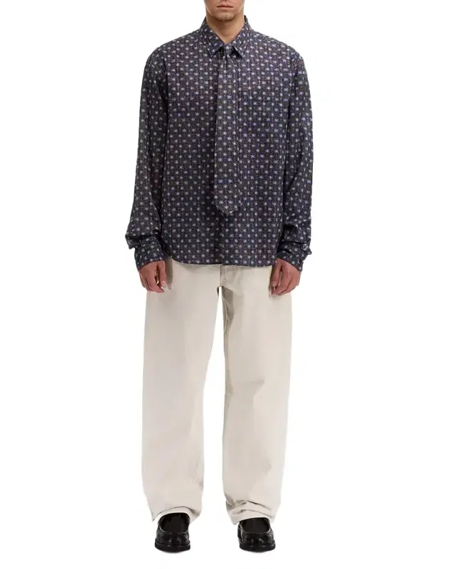 vowels Men 's Floral Dobby Shirt