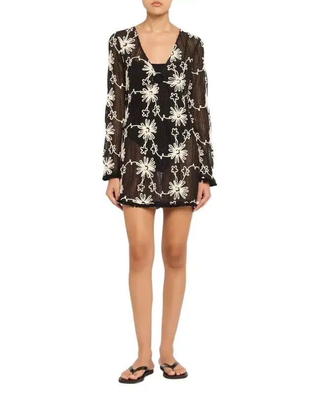 Ramy Brook Cassie Floral Mini Dress Coverup