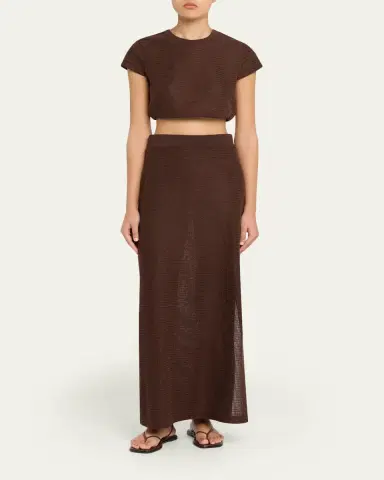 Simkhai Lidie Knit Crop Top | Thumbnail 2 Simkhai Lidie Knit Crop Top | Thumbnail 2