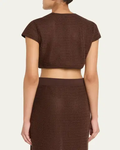 Simkhai Lidie Knit Crop Top | Thumbnail 3 Simkhai Lidie Knit Crop Top | Thumbnail 3