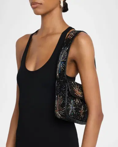 Staud Tommy Beaded Rayon Shoulder Bag | Thumbnail 6