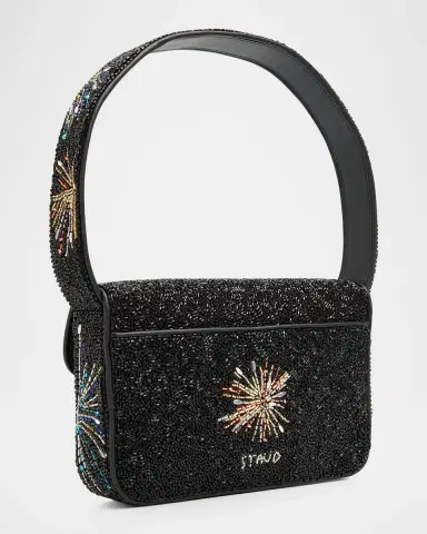 Staud Tommy Beaded Rayon Shoulder Bag | Thumbnail 7