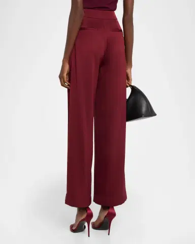 SIMKHAI Kyra Satin Wide-Leg Pants | Thumbnail 3 SIMKHAI Kyra Satin Wide-Leg Pants | Thumbnail 3