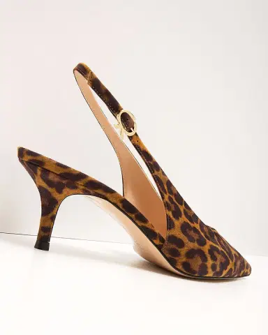 Gianvito Rossi 55mm Robbie Sling Leopard Print Kitten Heels | Thumbnail 4 Gianvito Rossi 55mm Robbie Sling Leopard Print Kitten Heels | Thumbnail 4