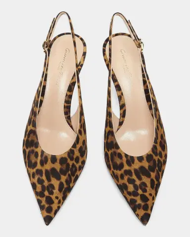 Gianvito Rossi 55mm Robbie Sling Leopard Print Kitten Heels | Thumbnail 6 Gianvito Rossi 55mm Robbie Sling Leopard Print Kitten Heels | Thumbnail 6
