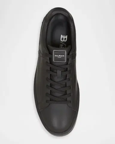 Balmain Men's B-Court Leather Low-Top Sneakers | Thumbnail 6 Balmain Men's B-Court Leather Low-Top Sneakers | Thumbnail 6