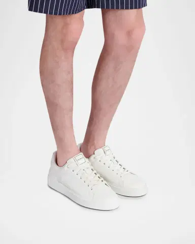 Balmain Men's B-Court Leather Low-Top Sneakers | Thumbnail 10 Balmain Men's B-Court Leather Low-Top Sneakers | Thumbnail 10
