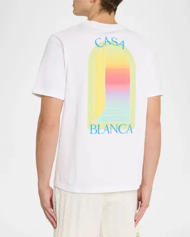 CASABLANCA Men's Gradient L 'Arche Organic Cotton T‑Shirt | Thumbnail 3