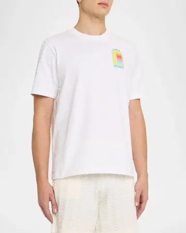 CASABLANCA Men's Gradient L 'Arche Organic Cotton T‑Shirt | Thumbnail 4
