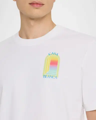 CASABLANCA Men's Gradient L 'Arche Organic Cotton T‑Shirt | Thumbnail 5