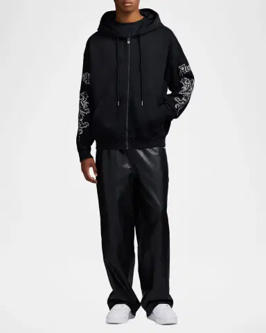 AVIREX Men's Goth Fleece Full-Zip Hoodie | Thumbnail 2 AVIREX Men's Goth Fleece Full-Zip Hoodie | Thumbnail 2