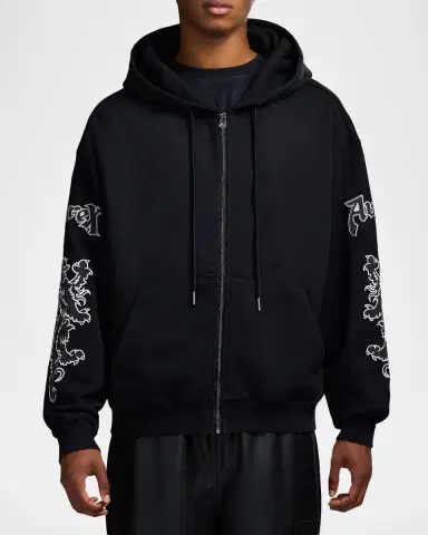 AVIREX Men's Goth Fleece Full-Zip Hoodie | Thumbnail 4 AVIREX Men's Goth Fleece Full-Zip Hoodie | Thumbnail 4