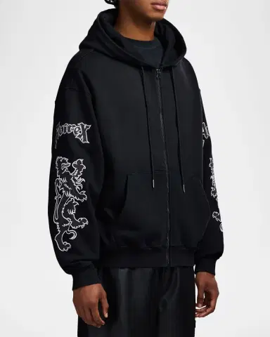 AVIREX Men's Goth Fleece Full-Zip Hoodie | Thumbnail 6 AVIREX Men's Goth Fleece Full-Zip Hoodie | Thumbnail 6