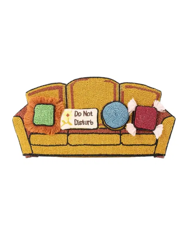 Beaded Couch Pouch Clutch Bag