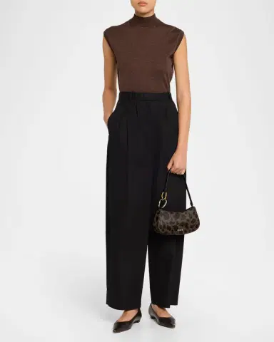 STAUD Ollie Animal-Print Calf Hair Shoulder Bag | Thumbnail 4 STAUD Ollie Animal-Print Calf Hair Shoulder Bag | Thumbnail 4