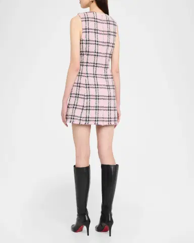 Cara Cara Posie Plaid Tweed Mini Dress | Thumbnail 2 Cara Cara Posie Plaid Tweed Mini Dress | Thumbnail 2