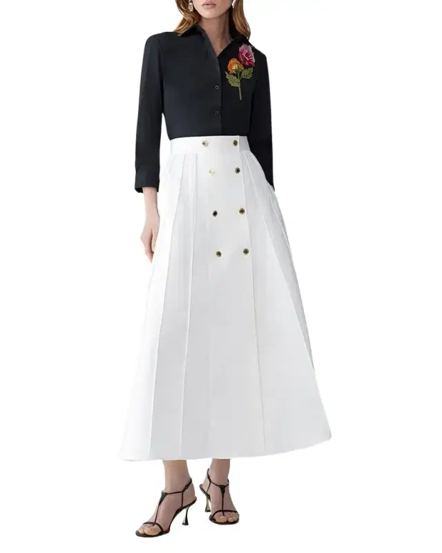 Floral Embroidered Icon Button-Down Shirt