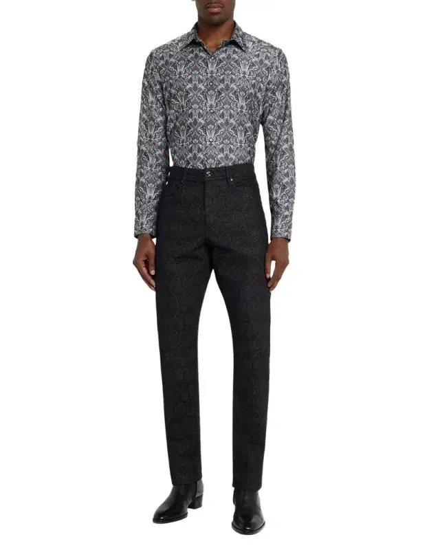 Men 's Highland Damask Button-Down Shirt