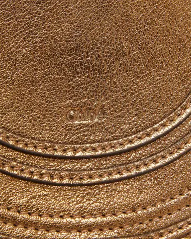 Chloé Marcie Small Saddle Crossbody Bag in Metallic Leather | Thumbnail 6 Chloé Marcie Small Saddle Crossbody Bag in Metallic Leather | Thumbnail 6