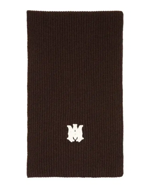 Amiri Men 's MA Ribbed Wool Scarf