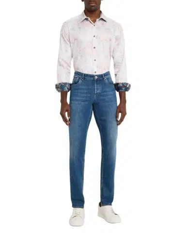 Robert Graham Men's Addington Stretch Satin Paisley Button-Down Shirt | Thumbnail 1 Robert Graham Men's Addington Stretch Satin Paisley Button-Down Shirt | Thumbnail 1