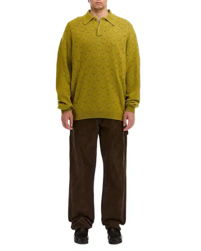 vowels Men 's Eyelet Polo