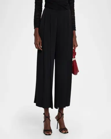 L'Agence Novalynn Cropped Pleated Pants | Thumbnail 4