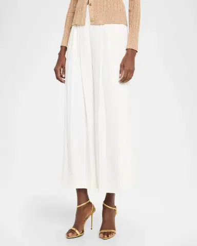 L'Agence Novalynn Cropped Pleated Pants | Thumbnail 8