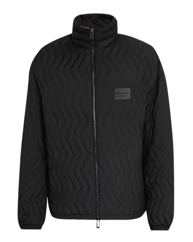 Men 's Chevron Quilted Padded Down Jacket