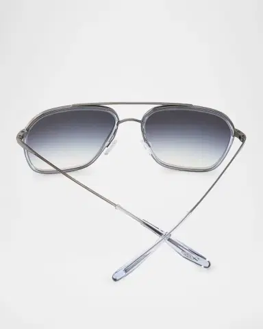 BARTON PERREIRA Rizzo 58mm Titanium Navigator Sunglasses | Thumbnail 3 BARTON PERREIRA Rizzo 58mm Titanium Navigator Sunglasses | Thumbnail 3