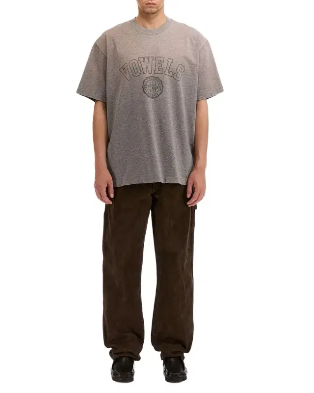 vowels Men 's Faded Collegiate Tee