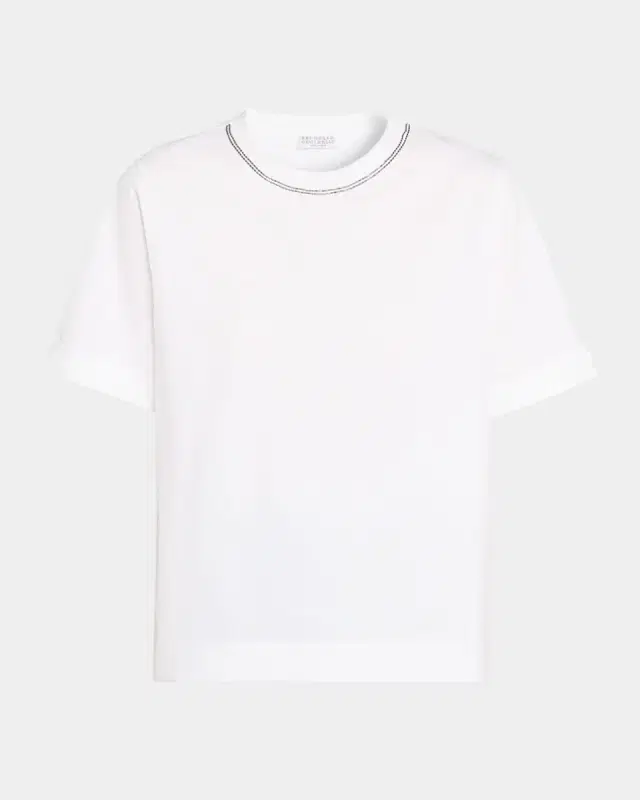 Monili Short-Sleeve Cotton T-Shirt