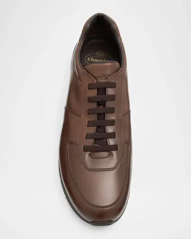 Church's Men's Livingston Leather Slip-On Sneakers | Thumbnail 4 Church's Men's Livingston Leather Slip-On Sneakers | Thumbnail 4