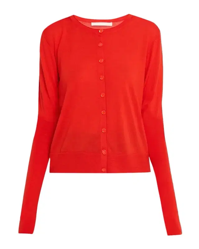 Button-Down Merino Wool Cardigan