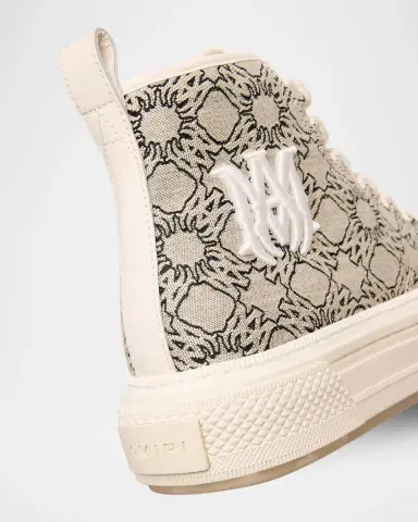 AMIRI Men's MA Quad Court Hi Embroidered High-Top Sneakers | Thumbnail 2 AMIRI Men's MA Quad Court Hi Embroidered High-Top Sneakers | Thumbnail 2