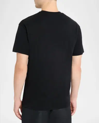 Givenchy Men's Tonal Grosgrain Label Crewneck T-Shirt | Thumbnail 2 Givenchy Men's Tonal Grosgrain Label Crewneck T-Shirt | Thumbnail 2
