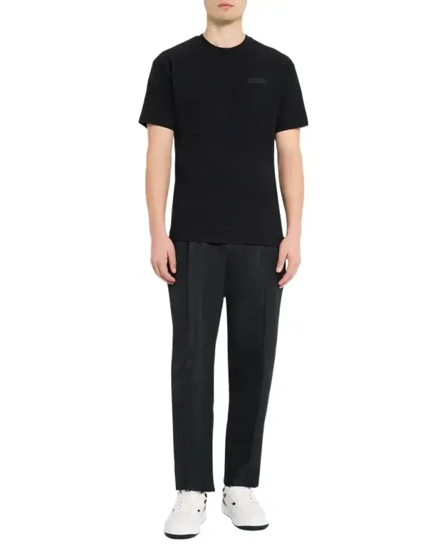 Givenchy Men 's Tonal Grosgrain Label Crewneck T-Shirt