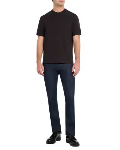Emporio Armani Men's Melange Cotton Crewneck T-Shirt | Thumbnail 1