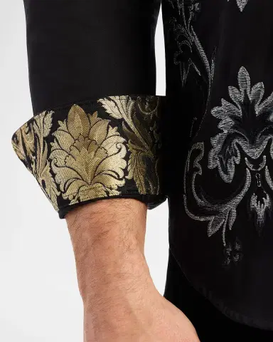 Robert Graham Men's Lion's Shadow Embroidered Button-Down Shirt | Thumbnail 5